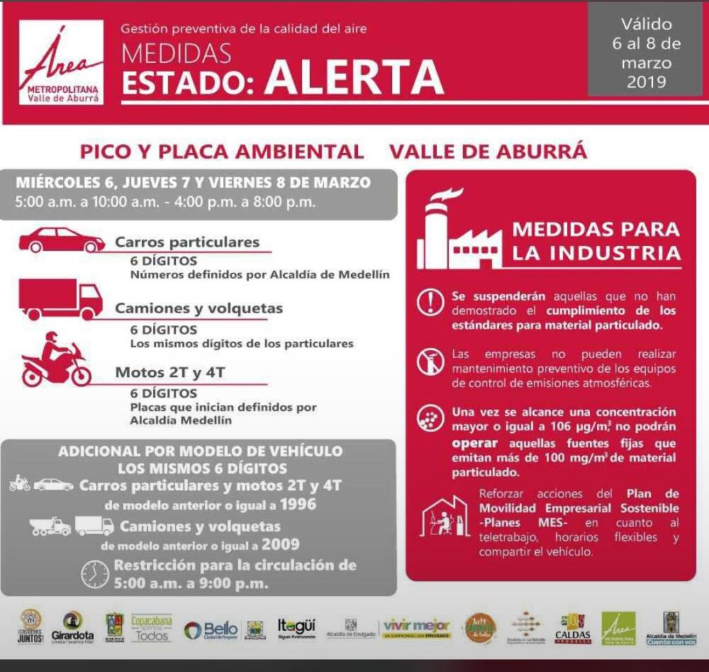 Pico y Placa Ambiental - Alerta -Iagüí Hoy