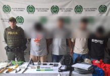 A la cárcel cuatro hombres que estaban robando un apartamento en una unidad residencial en Itagüí