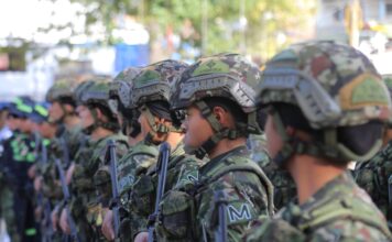 A Itagüí llegaron 60 mujeres del Ejército y la Policía