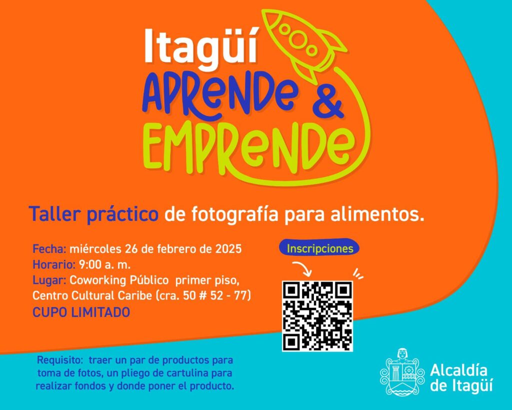Itagüí impulsa el emprendimiento con taller de fotografía de alimentos - Itagüí Hoy | Noticias de Itagüí