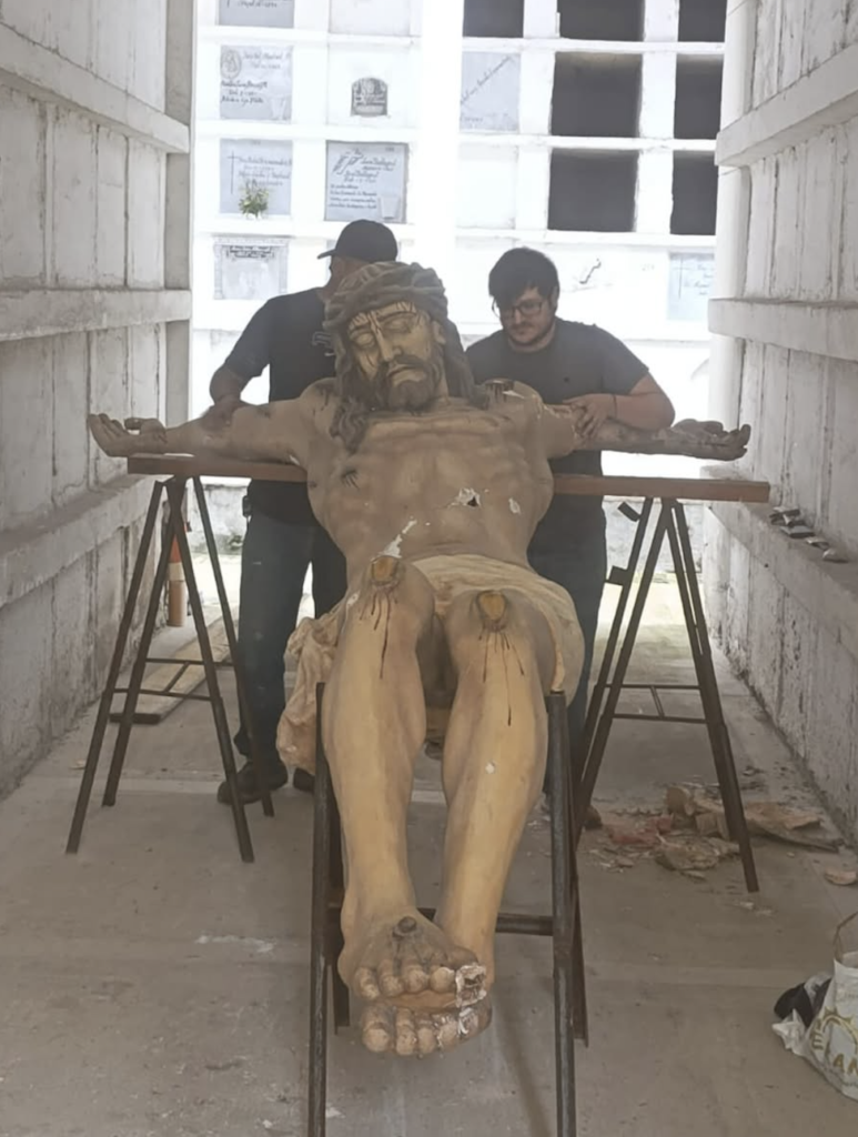 Itagüí rescata su historia con la restauración del Cristo Crucificado