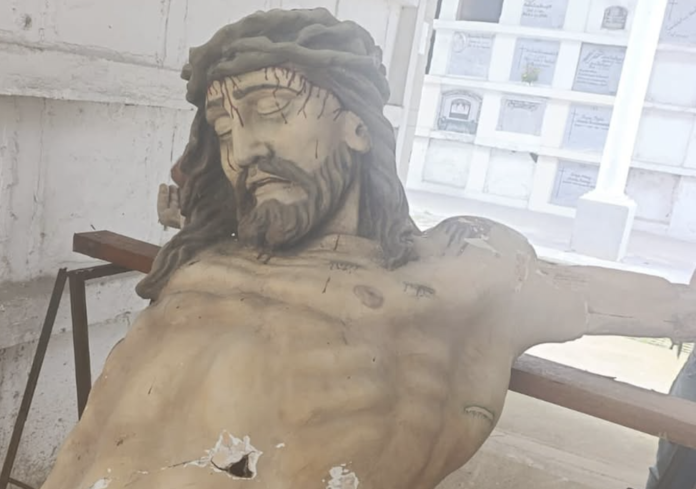 Itagüí rescata su historia con la restauración del Cristo Crucificado