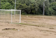Se empantanó el camino del DIM: La lluvia golpeó su sede en Itagüí