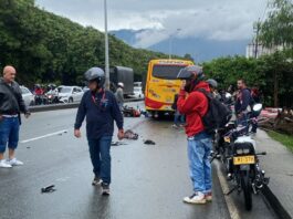 Itagüí está de luto: dos vecinos de la vereda El Pedregal murieron en un accidente en la autopista Norte Accidente