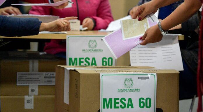 Certificado electoral en Colombia
