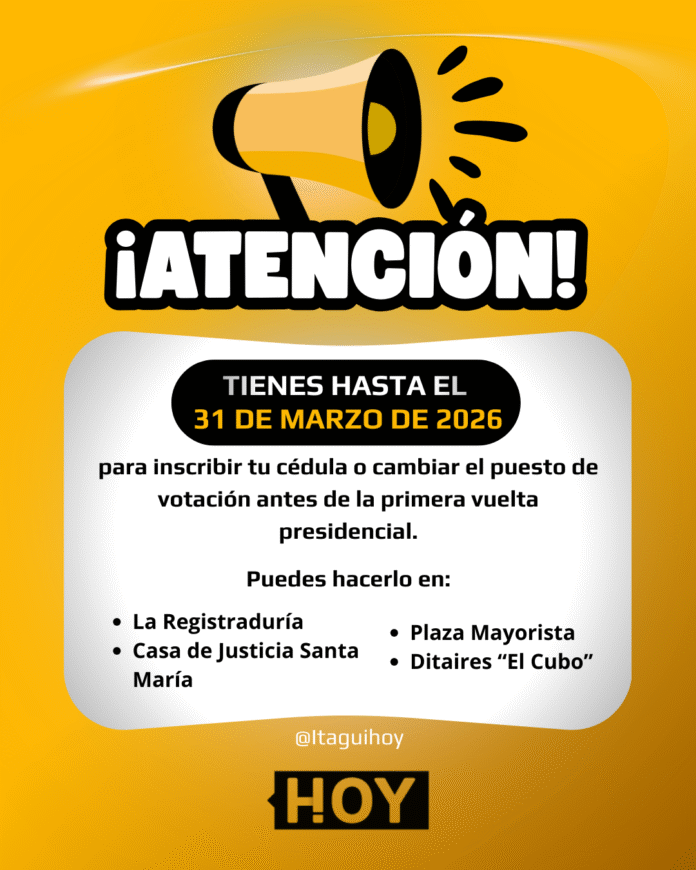 inscribir la cédula