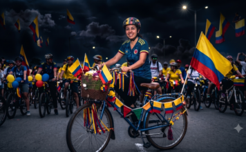 Póngale los colores de Colombia a su bicicleta: ciclopaseo nocturno con temática de La Independencia