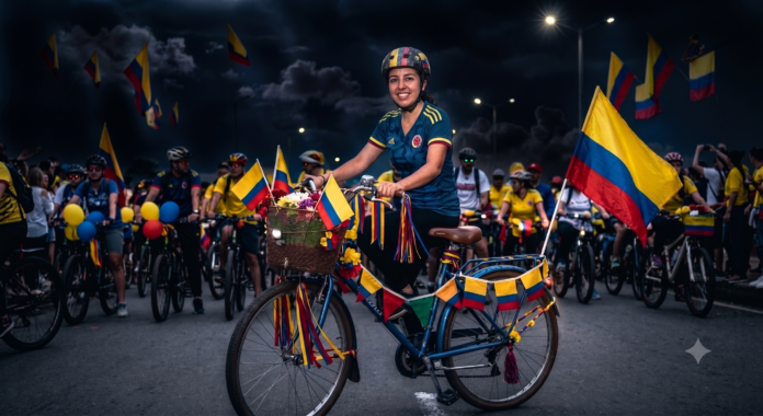 Póngale los colores de Colombia a su bicicleta: ciclopaseo nocturno con temática de La Independencia